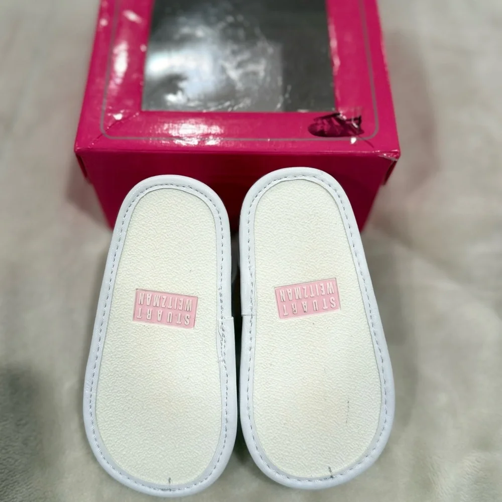 Stuart Weitzman Baby Walker Shoes in White NIB Amazing Holiday Shoes NEW